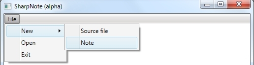 sharpnote-menu